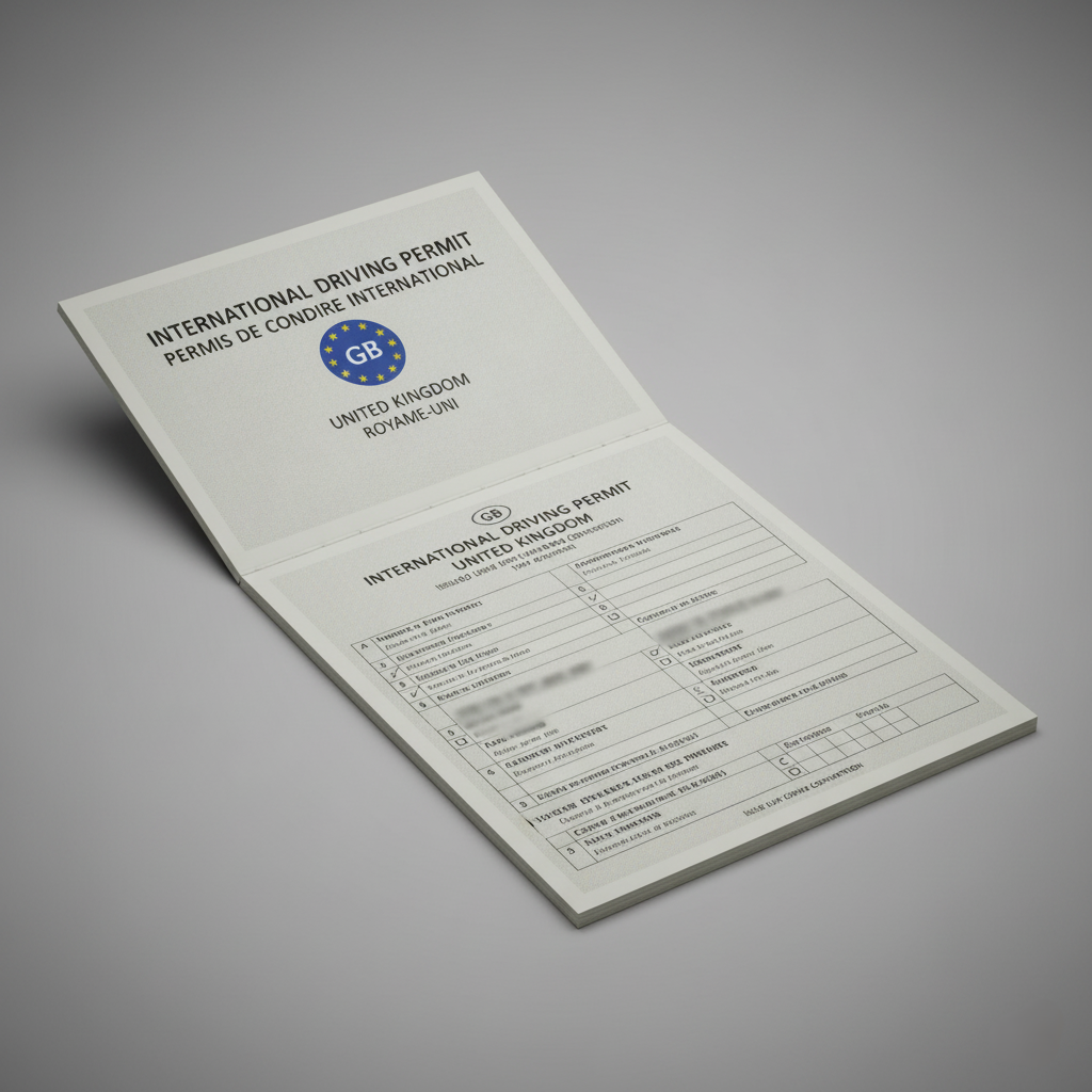 Example of a UK International Drivers Permit