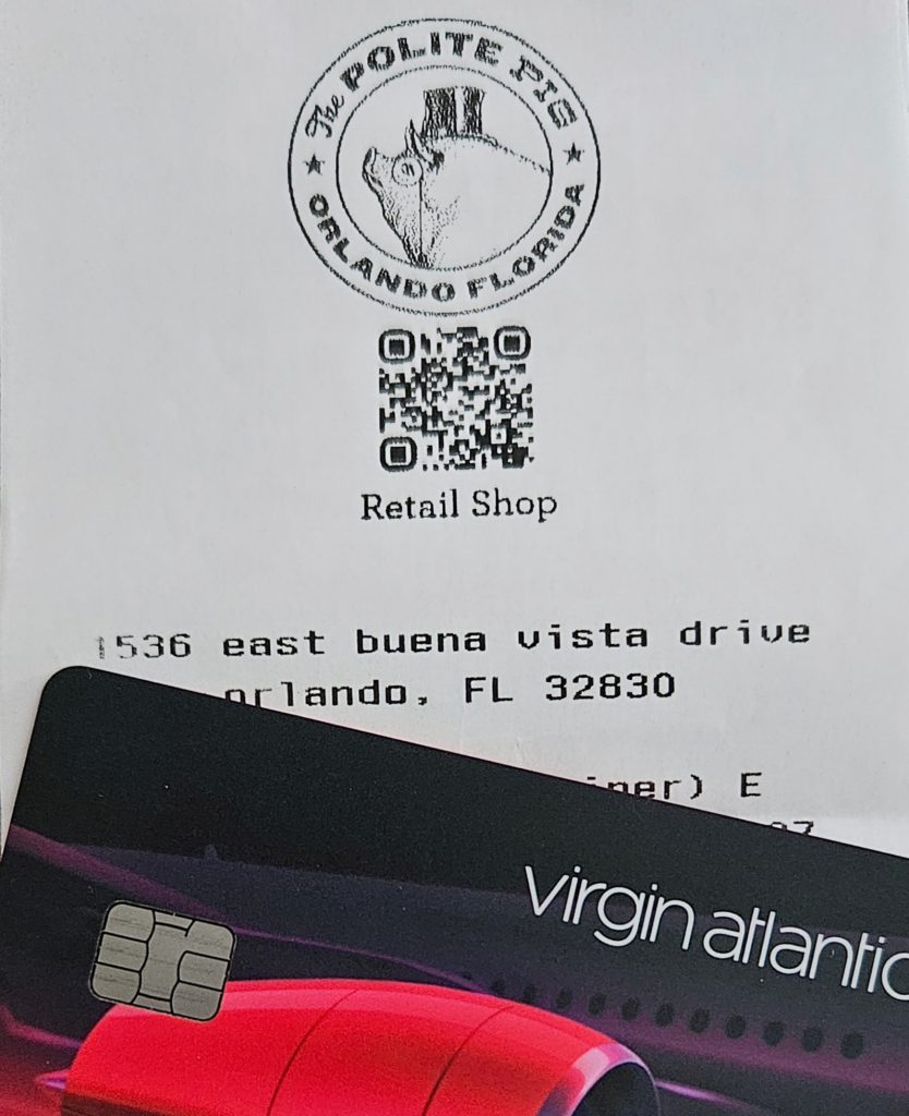 Receipt ad Credit Card