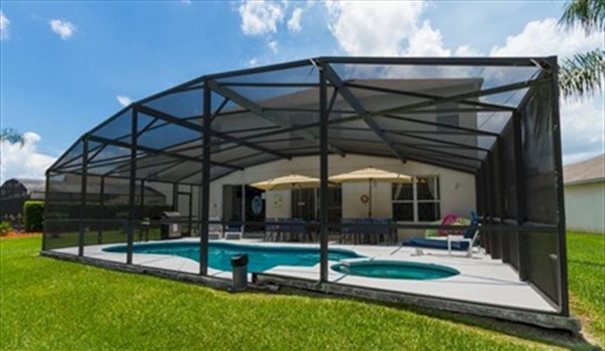 Private pool with a view. Roughtallys in Lake Berkley Resort, Kissimmee, Orlando