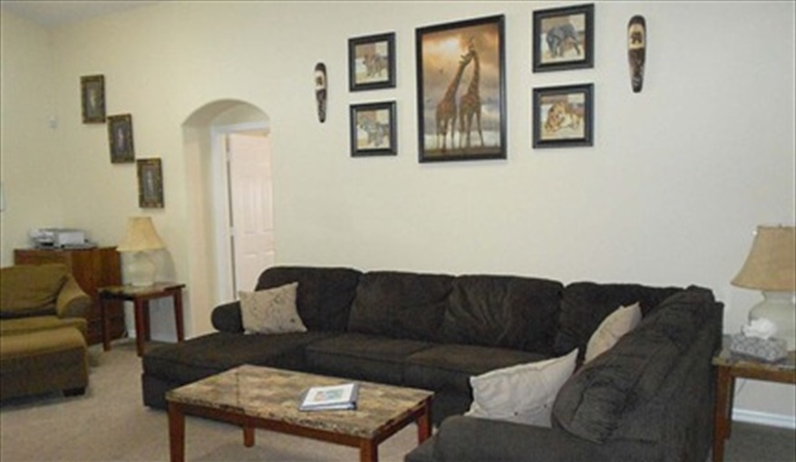 Large comfy wrap around sofa - enough room for everyone!. Disney on Your Doorstep in Indian Creek, Kissimmee, Orlando