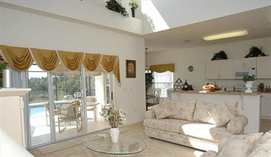And views out to the pool. *Villamagic* in The Sanctuary At Westhaven, Davenport, Orlando