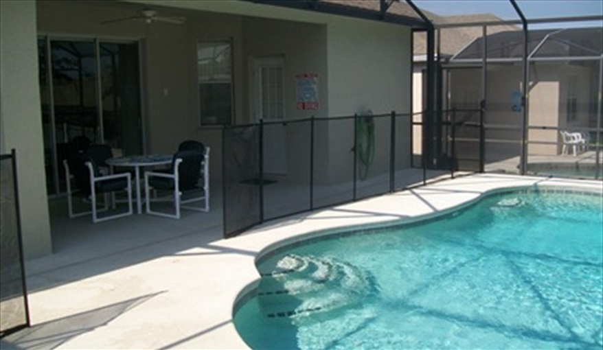 Pool Area. Tower Lake Vista - unoverlooked pool villa in Calabay Parc at Tower Lake, Haines City, Orlando