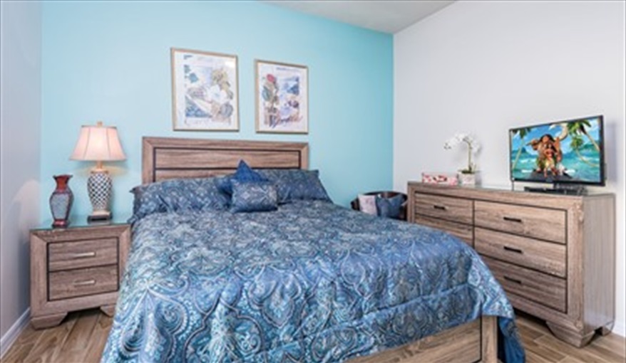 Queen size en-suite ground floor. Brown's Villa in Cumbrian Lakes, Kissimmee, Orlando