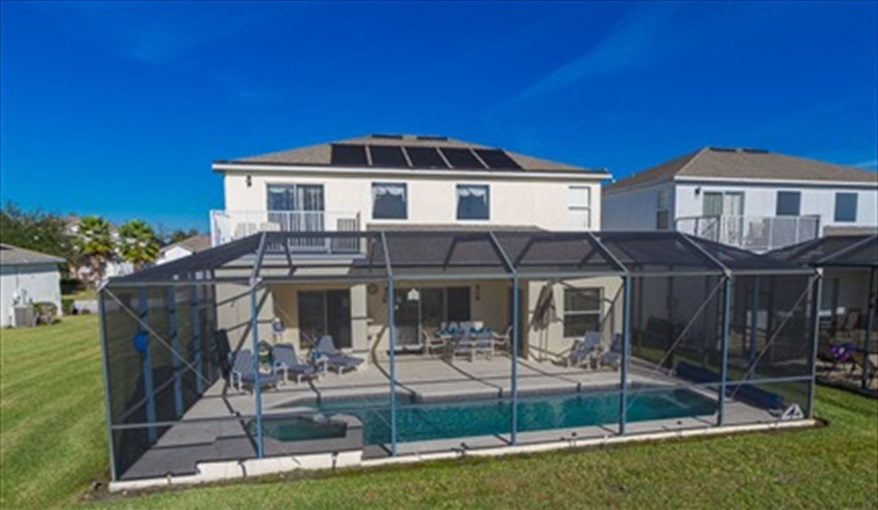 Rear of Brown's Villa. Brown's Villa in Cumbrian Lakes, Kissimmee, Orlando