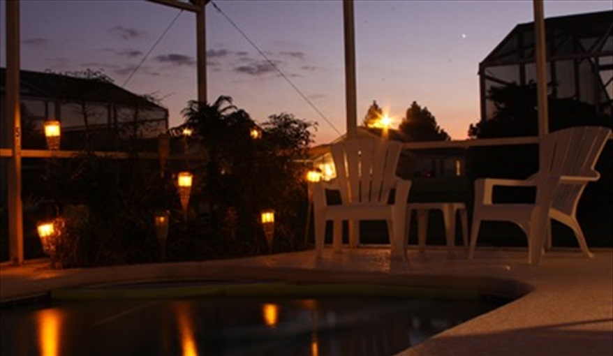 Tikki area to relax in.. JCHolidays in The Manors At Westridge, Davenport, Orlando