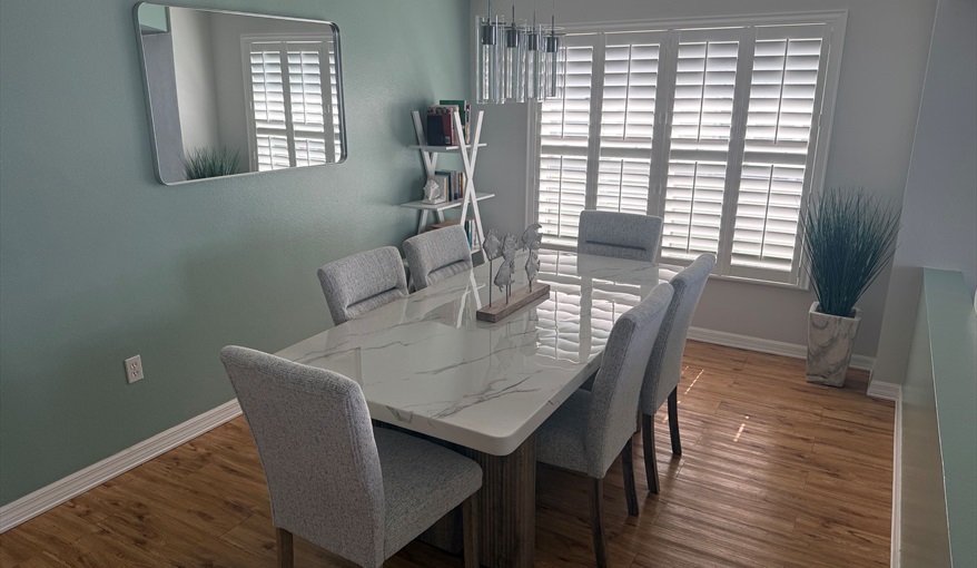 Plantation Shutters fitted to all windows. Waterside in Eagle Pointe, Kissimmee, Orlando