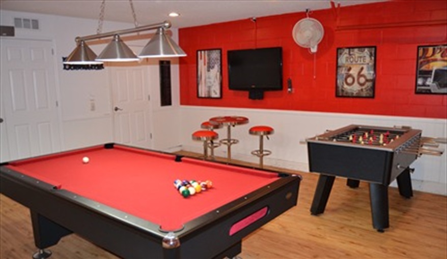 The Games Room. Waterside in Eagle Pointe, Kissimmee, Orlando