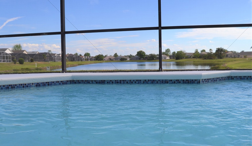 Pool, Lake, blue sky.... Waterside in Eagle Pointe, Kissimmee, Orlando