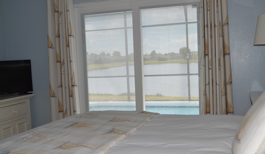 Pool and Lake views from Master Bedroom. Waterside in Eagle Pointe, Kissimmee, Orlando