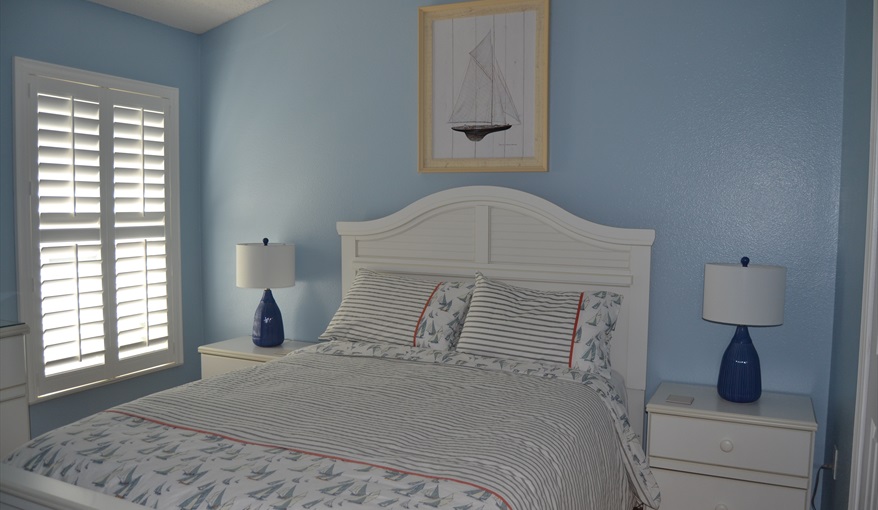 Nautical themed King-sized Bedroom. Waterside in Eagle Pointe, Kissimmee, Orlando