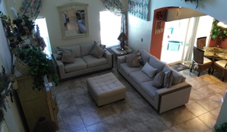 family room. Scarlets villa in Lake Berkley Resort, Kissimmee, Orlando