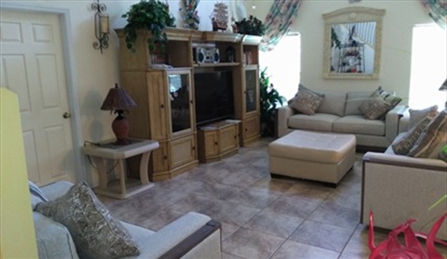 family room. Scarlets villa in Lake Berkley Resort, Kissimmee, Orlando