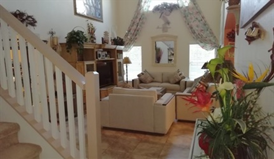 family room. Scarlets villa in Lake Berkley Resort, Kissimmee, Orlando