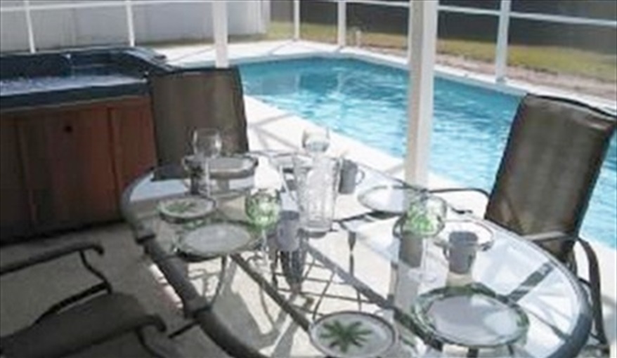 Or why not dine poolside?. Sanibel - 4 bed villa at Sabal Harbour in Sabal Harbour, Bradenton, Gulf Coast