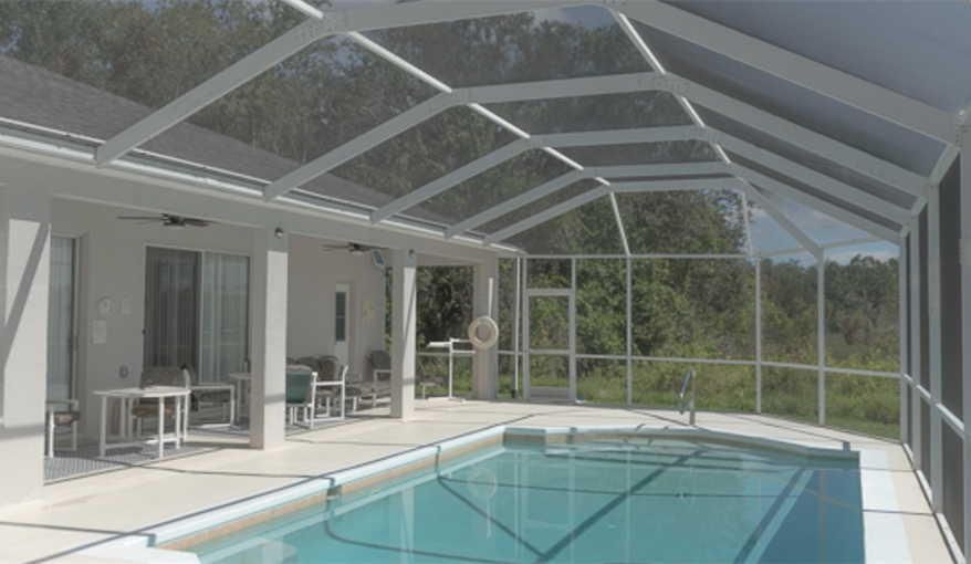 The Covered Lanai With Dual Fans & Seating.. Hills Bay Hideaway in Bridgewater Crossing, Davenport, Orlando
