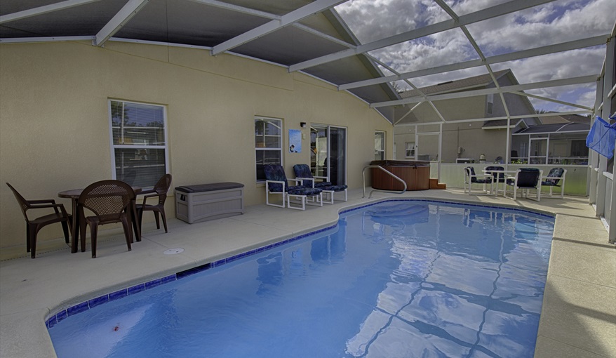 Pool Deck. Emerald Villas in Florida in Hampton Lakes, Davenport, Orlando