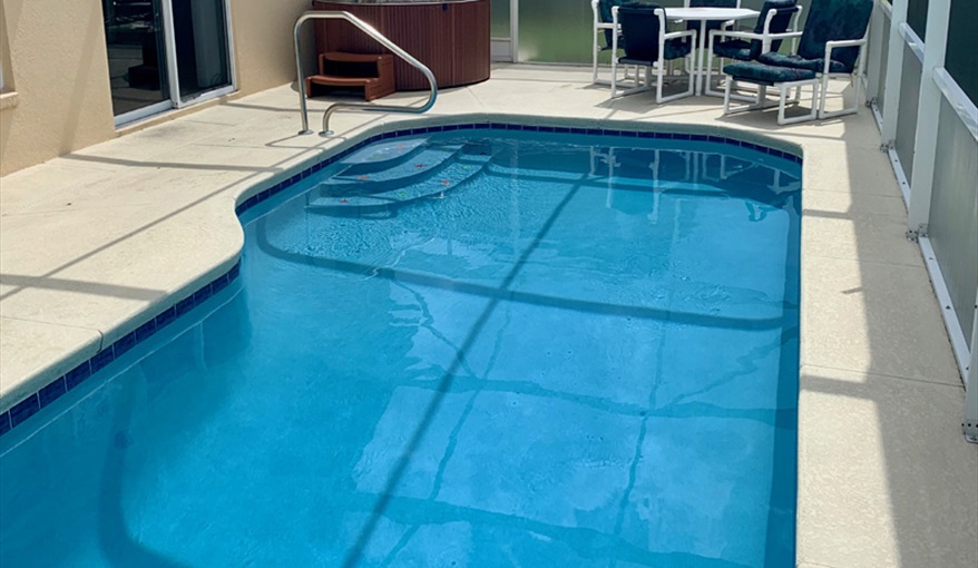 Pool & Hot Tub Deck. Emerald Villas in Florida in Hampton Lakes, Davenport, Orlando
