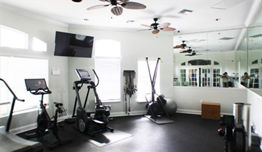 Fitness Center at Clubhouse. For the Best Disney Vacation-Tropical Paradise Villa in Emerald Island Resort, Kissimmee, Orlando