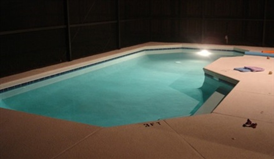 Pool lighting for an evening  dip. KissimmeeDisneyVilla in Indian Point, Kissimmee, Orlando