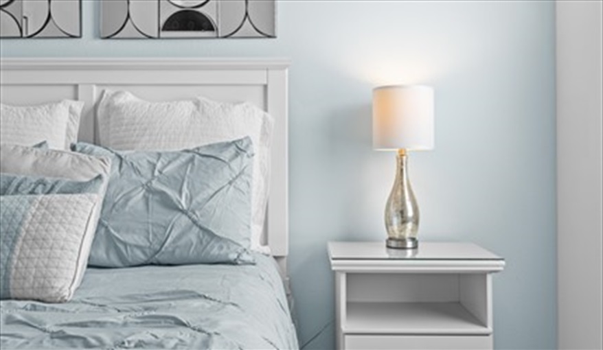 Cool, relaxing decor. Goofys Golf Getaway - Luxury Executive Disney Villa on Golf Course Gated Community, South Facing Pool,  No Rear Neighbours and Conservation Views in Providence, Davenport, Orlando