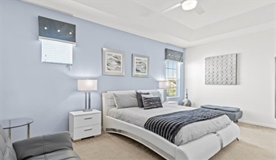 The fantastic master suite. Goofys Golf Getaway - Luxury Executive Disney Villa on Golf Course Gated Community, South Facing Pool,  No Rear Neighbours and Conservation Views in Providence, Davenport, Orlando