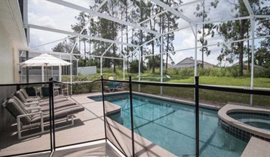 Child Safety Fence. Villa Ansell in Highlands Reserve, Davenport, Orlando