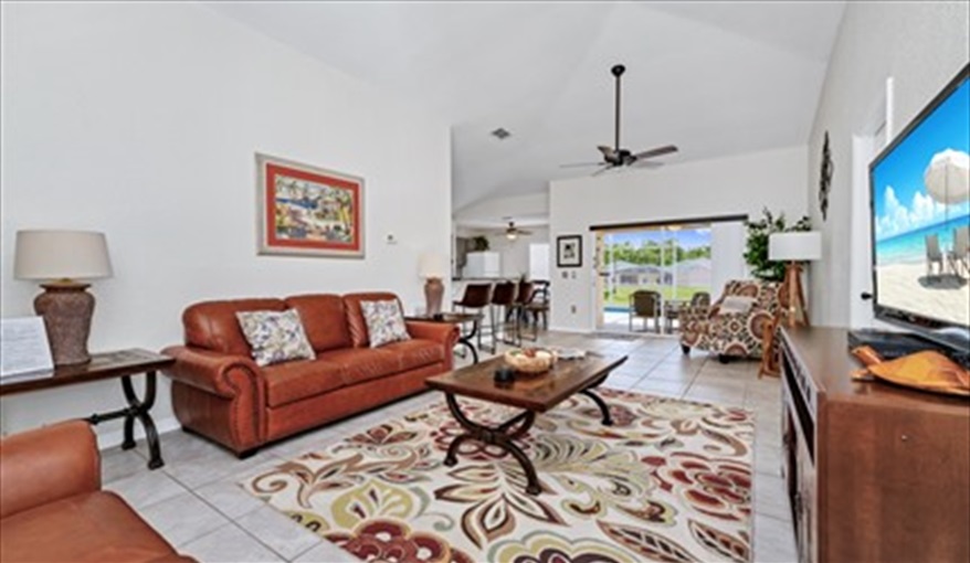 Large open plan living area. Three Palms Villa in Town Centre Reserve, Davenport, Orlando