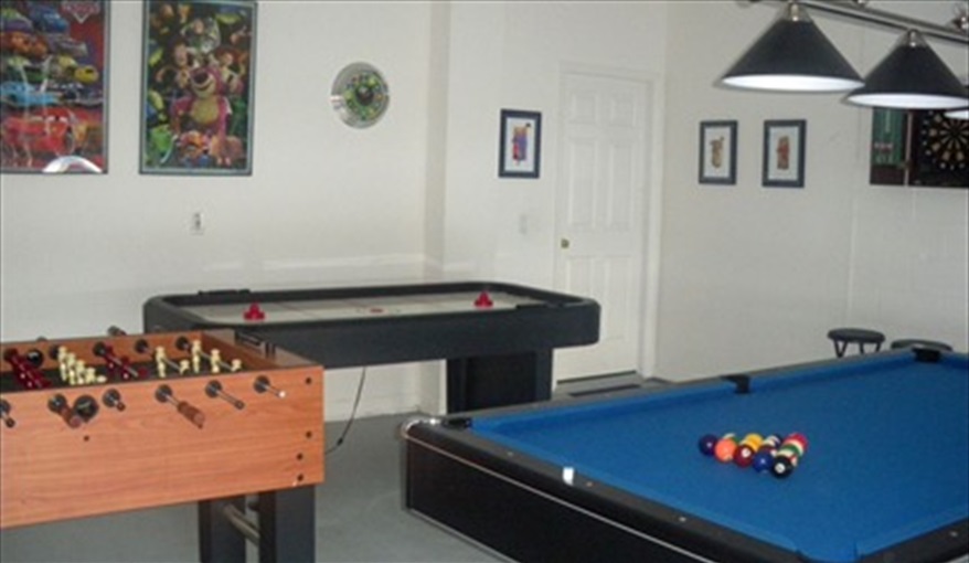 Games Room. Grand Cumbrian in Cumbrian Lakes, Kissimmee, Orlando