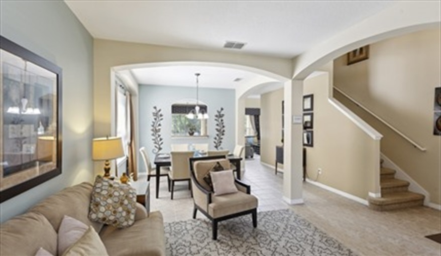 Second Living area. Watersong Villa Florida. 6 Bedrooms 5.5 Bathrooms with 4 en-suite. Conservation Views. Pool & Spa.  in Watersong, Davenport, Orlando