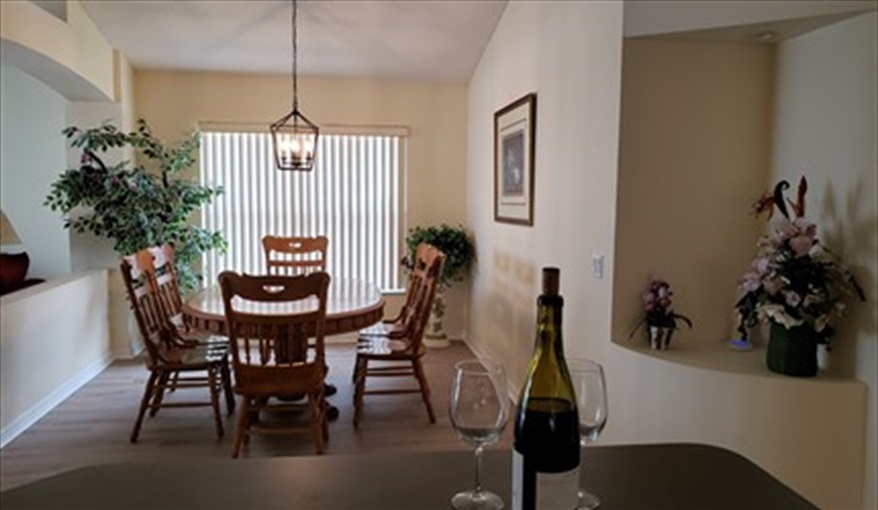 Dining Room from Kitchen. Lakeside Lodge at Eagle Pointe in Eagle Pointe, Kissimmee, Orlando
