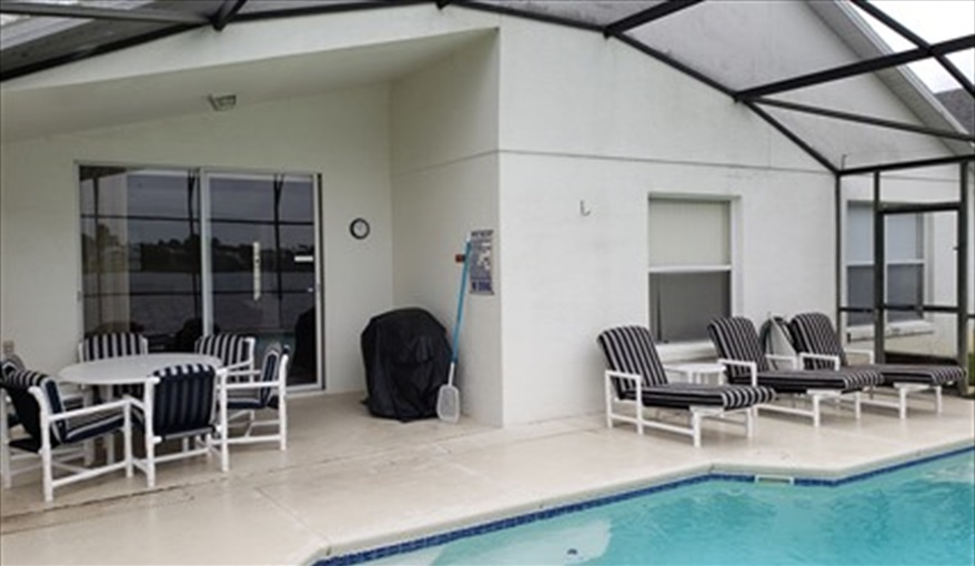 Pool View. Lakeside Lodge at Eagle Pointe in Eagle Pointe, Kissimmee, Orlando