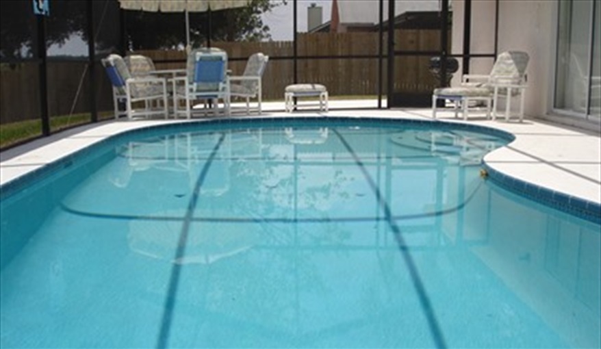 Pool. Sunshine Villa in Loma Linda, Davenport, Orlando