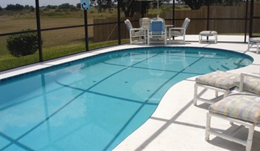 Pool. Sunshine Villa in Loma Linda, Davenport, Orlando
