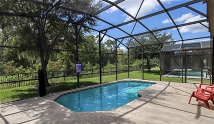 Private south facing pool with lounges and seating to enjoy the conservation area. Ref 701BV. Villa at Bella Vida with own South facing pool., Games room & near to Disney in Bellavida Resort, Kissimmee, Orlando