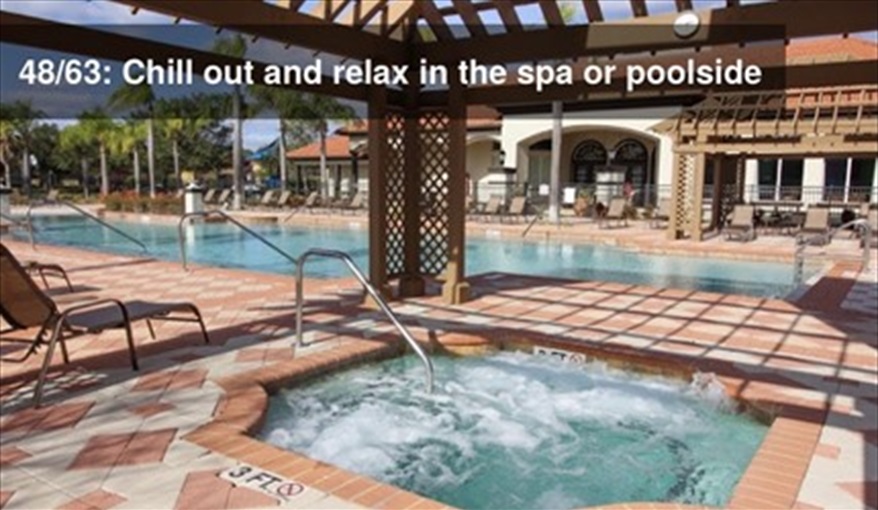 Resort spa. Ref 701BV. Villa at Bella Vida with own South facing pool., Games room & near to Disney in Bellavida Resort, Kissimmee, Orlando