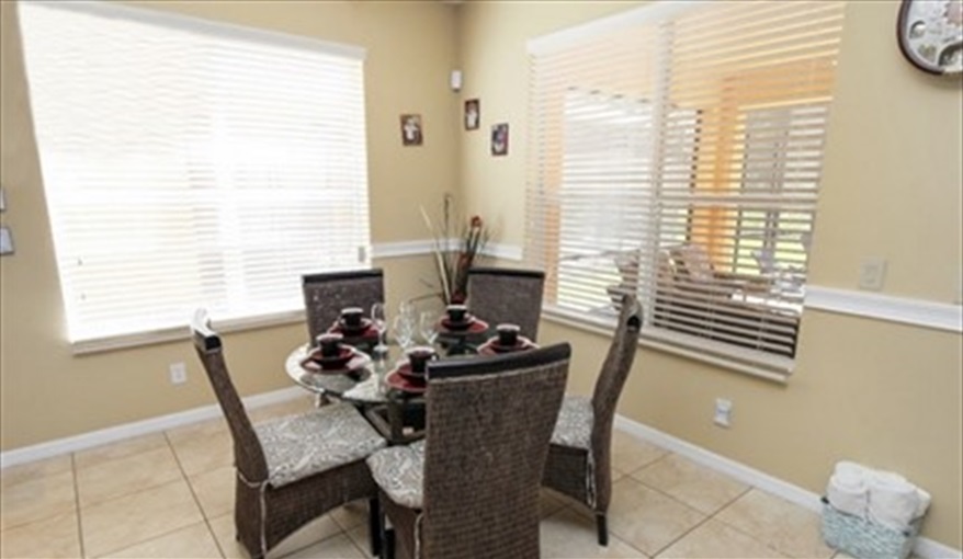 Dining area. Ref 701BV. Villa at Bella Vida with own South facing pool., Games room & near to Disney in Bellavida Resort, Kissimmee, Orlando