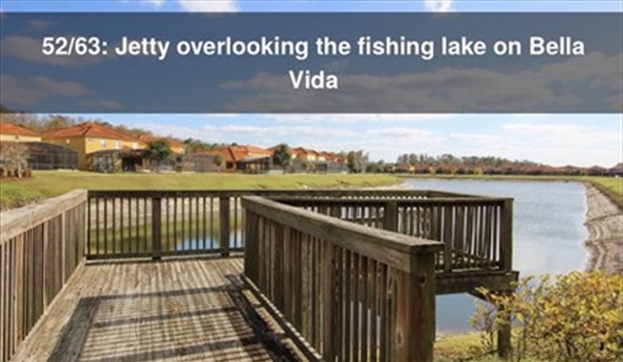 Fishing lake at Bella Vida. Ref 701BV. Villa at Bella Vida with own South facing pool., Games room & near to Disney in Bellavida Resort, Kissimmee, Orlando