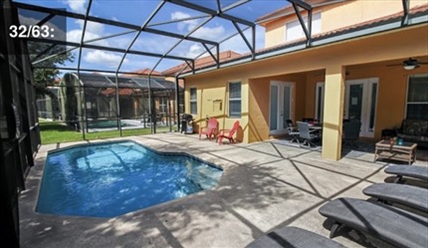 The perfect place to relax. Plenty of space for loungers and chairs. Ref 701BV. Villa at Bella Vida with own South facing pool., Games room & near to Disney in Bellavida Resort, Kissimmee, Orlando
