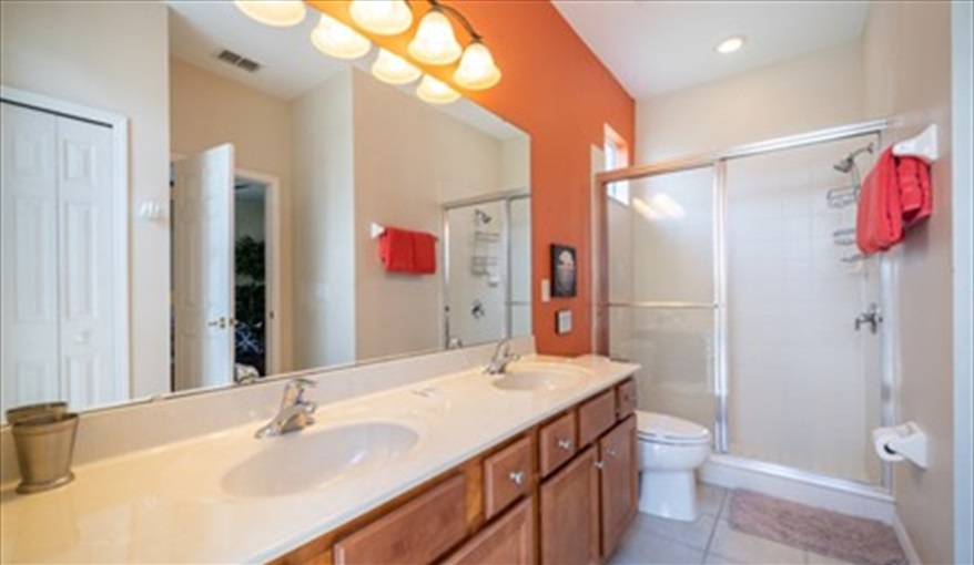 One of 3 bathrooms. Ref 704BV Stunning Villa at Bella Vida Resort near Disney. in Bellavida Resort, Kissimmee, Orlando