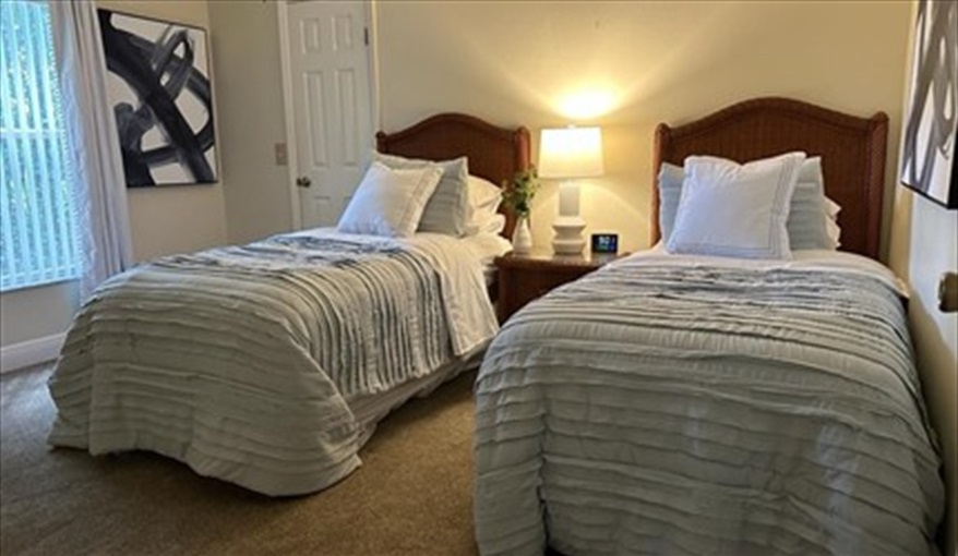 Bedroom 3: Twin bedroom . Doral Woods Secluded Florida Villa Updated June 2023 in Doral Woods, Kissimmee, Orlando