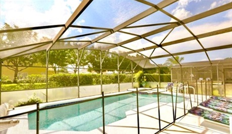 Private pool and spa area. Ref 114. Modern family villa own pool, near Disney. Silver Creek in Silver Creek, Clermont, Orlando