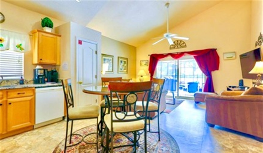 Breakfast table within the kitchen space. Ref 114. Modern family villa own pool, near Disney. Silver Creek in Silver Creek, Clermont, Orlando