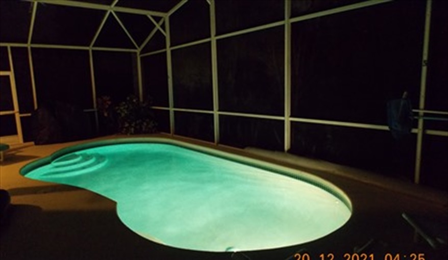 Day or night - extended pool deck. CJS FLORIDA VILLA in Four Corners, Davenport, Orlando