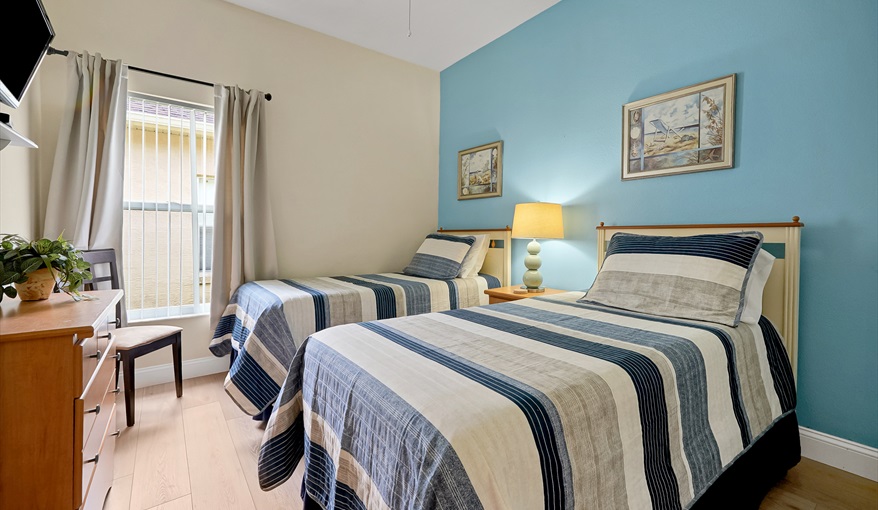 Twin bedroom. CJS FLORIDA VILLA in Esprit, Davenport, Orlando