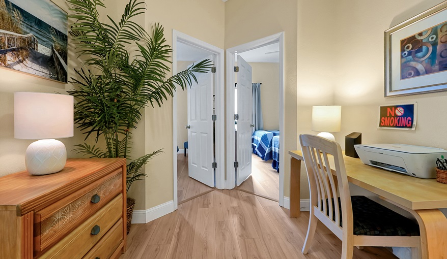 Hallway to guest beds. CJS FLORIDA VILLA in Esprit, Davenport, Orlando