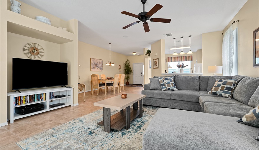 Living Room. CJS FLORIDA VILLA in Esprit, Davenport, Orlando