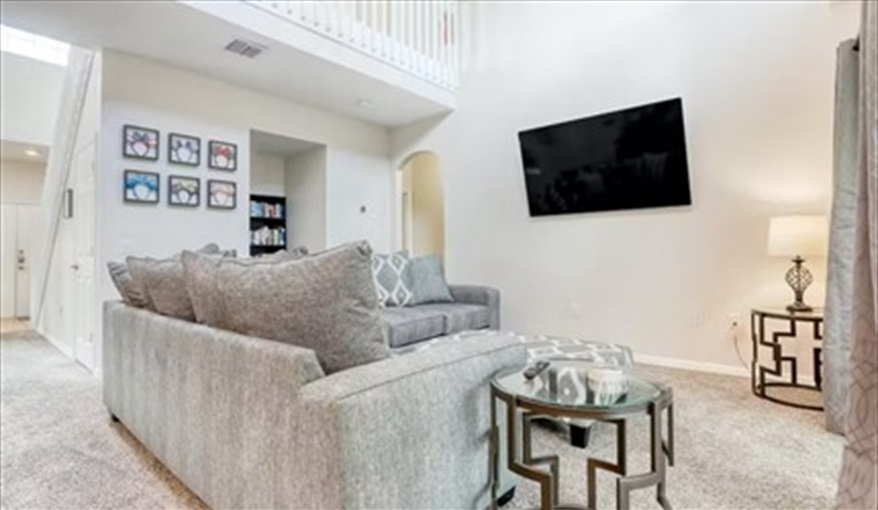 Living Room. Magic Memories Paradise Villa in Cumbrian Lakes, Kissimmee, Orlando