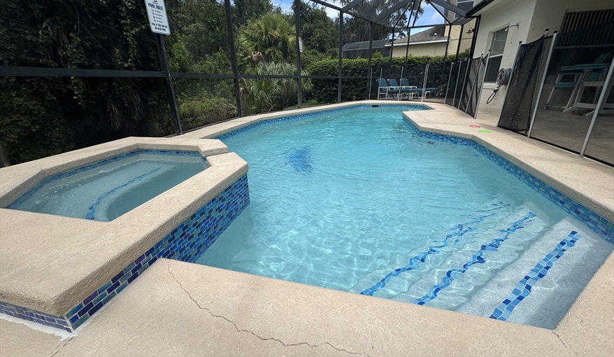 Pool. Magic Memories Paradise Villa in Cumbrian Lakes, Kissimmee, Orlando
