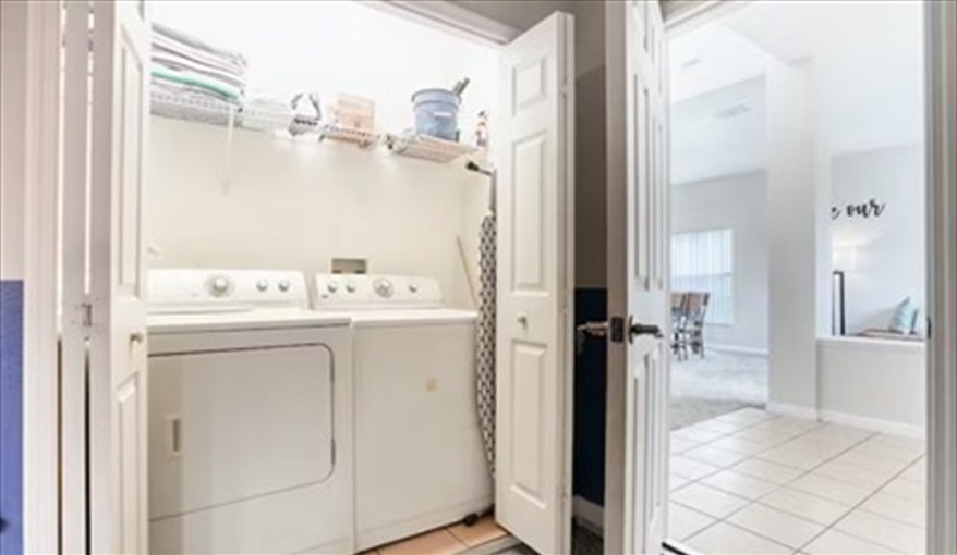 Laundry Room. Magic Memories Paradise Villa in Cumbrian Lakes, Kissimmee, Orlando