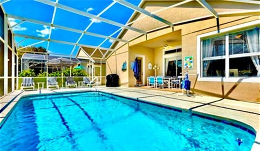 Imagine relaxing here. Ref 89. Stunning Villa on Highlands Reserve golf course in Highlands Reserve, Davenport, Orlando